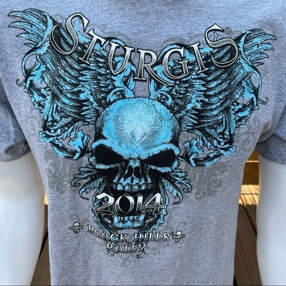 Sturgis 2014 Black Hills Rally T-Shirt - Picture 4 of 7